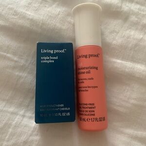 Living Proof Bundle - Curl Moisturizing Shine Oil & Triple Bond Complex